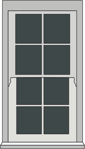 SASH ON WEIGHTS windows